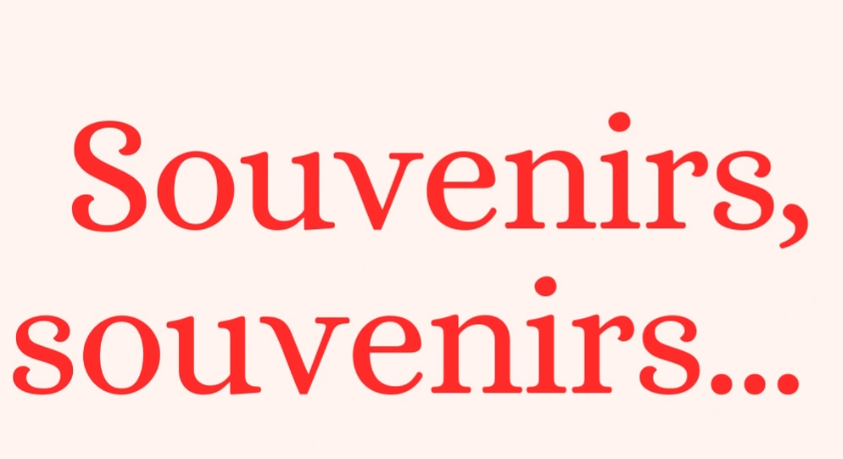 Souvenirs, souvenirs ...