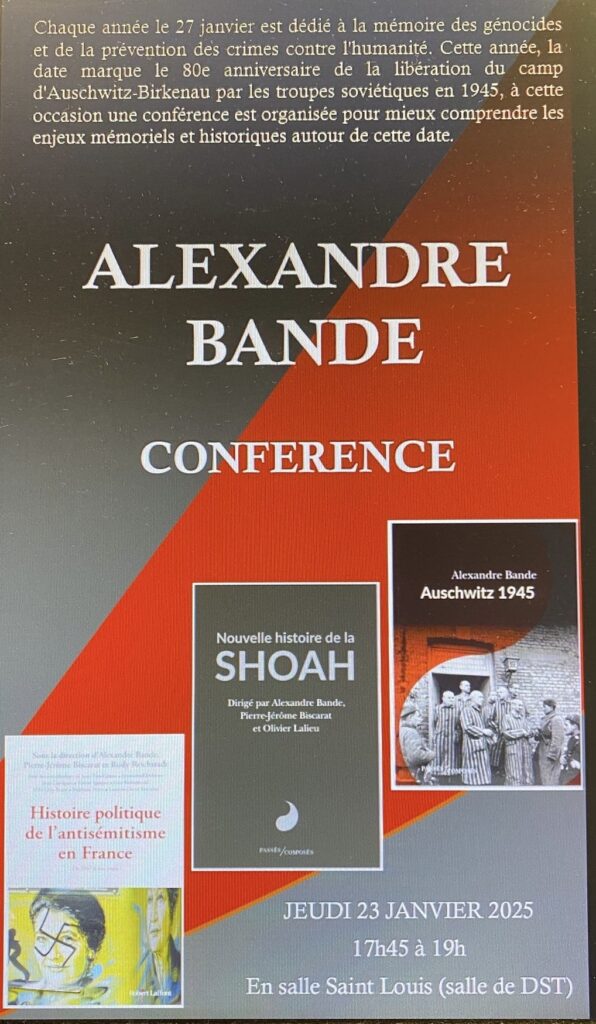 Conférence d'Alexandre Bande