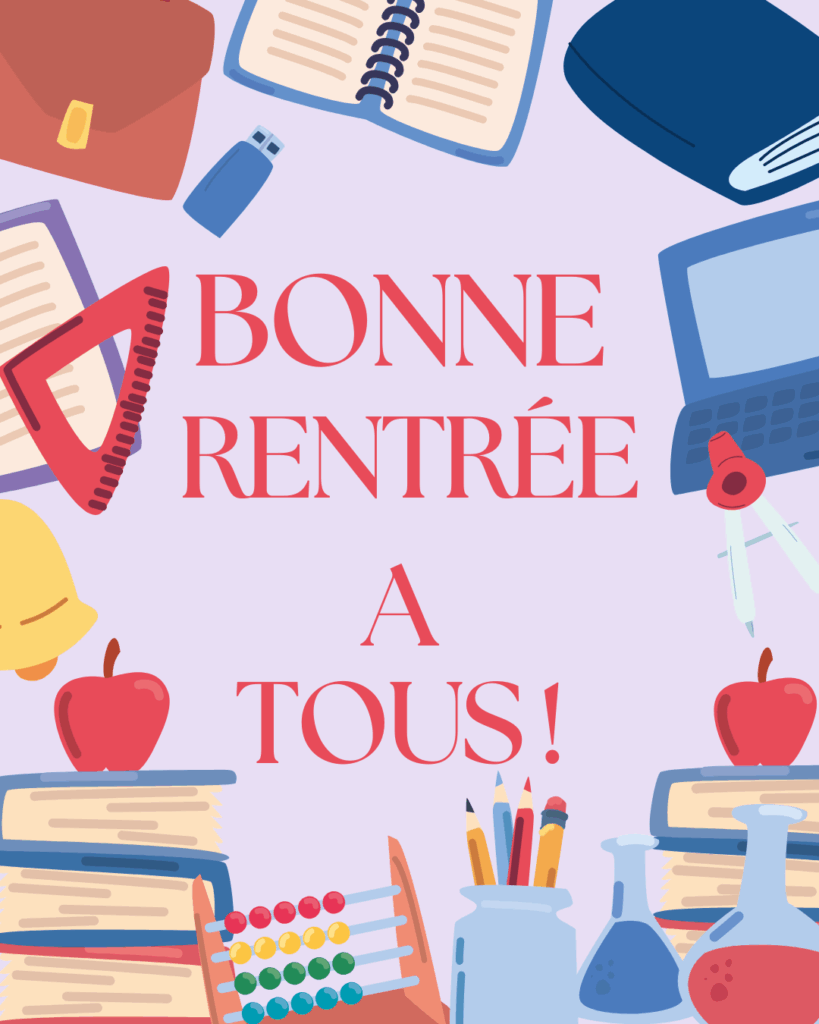 Bonne rentrée à tous nos élèves !
